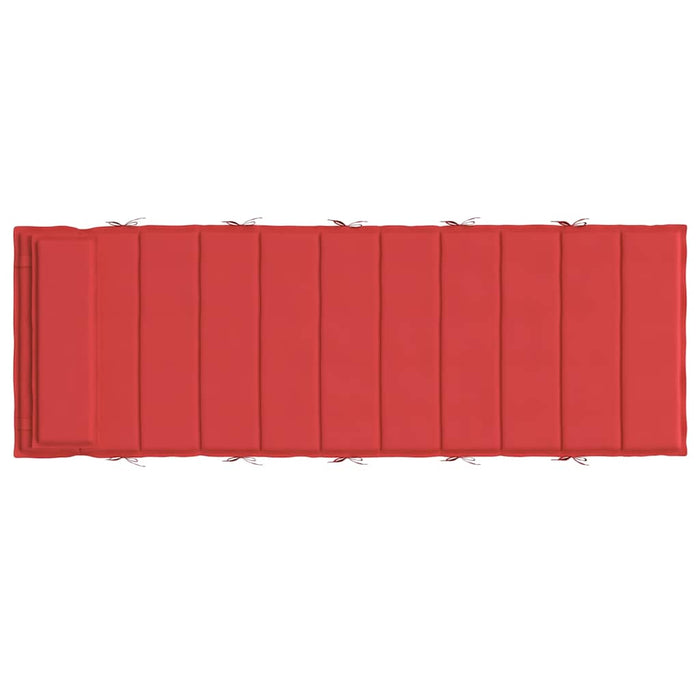 Cuscino per Lettino Rosso 180x60x4 cm in Tessuto Oxford 361858