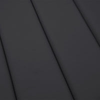 Cuscino per Lettino Nero 180x60x4 cm in Tessuto Oxford 361859