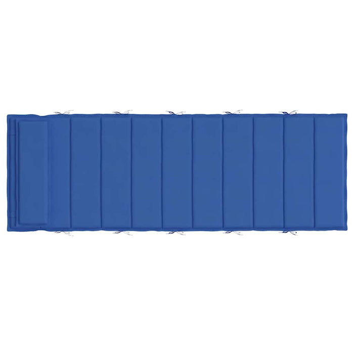 Cuscino per Lettino Blu Reale 180x60x3 cm in Tessuto Oxford 361862