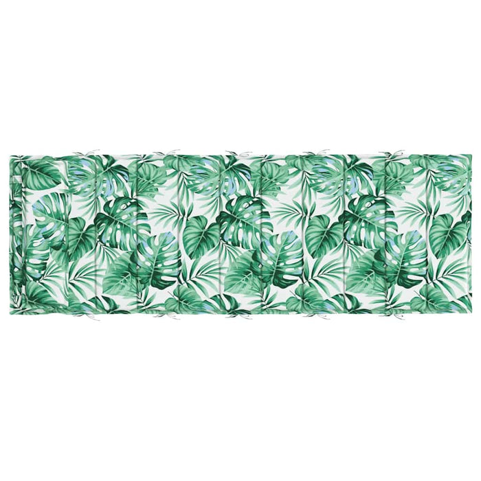 Cuscino per Lettino Motivo Foglie 180x60x4 cm in Tessuto Oxford 361864