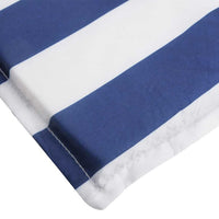 Cuscino per Lettino Righe Bianche e Blu 180x60x4 Tessuto Oxford 361867