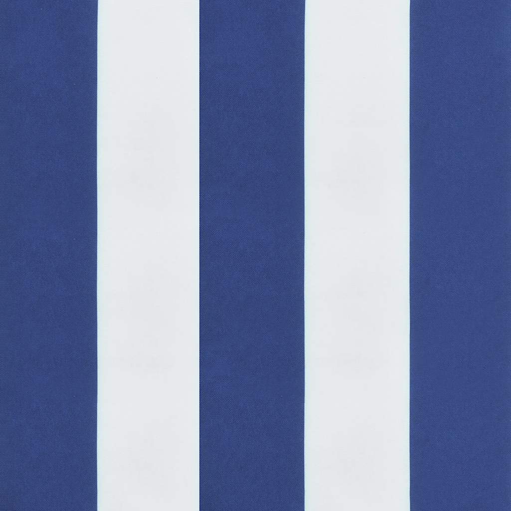 Cuscino per Lettino Righe Bianche e Blu 180x60x4 Tessuto Oxford 361867