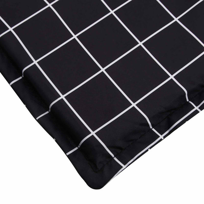 Cuscino per Lounger Sole Nero 178 x 60 x 4 cm Tessuto Oxford 361868