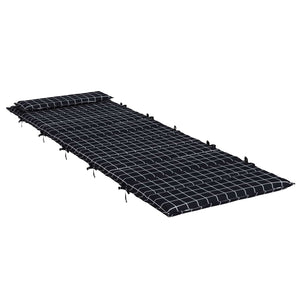 Cuscino per Lounger Sole Nero 178 x 60 x 4 cm Tessuto Oxford 361868