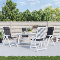 Cuscini per Sedia Schienale Alto 4 pz Antracite Tessuto Oxford 361875