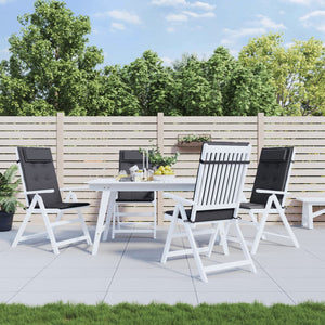 Cuscini per Sedia Schienale Alto 4 pz Antracite Tessuto Oxford 361875