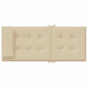 Cuscini per Sedia con Schienale Alto 6 pz Beige Tessuto Oxford 361885