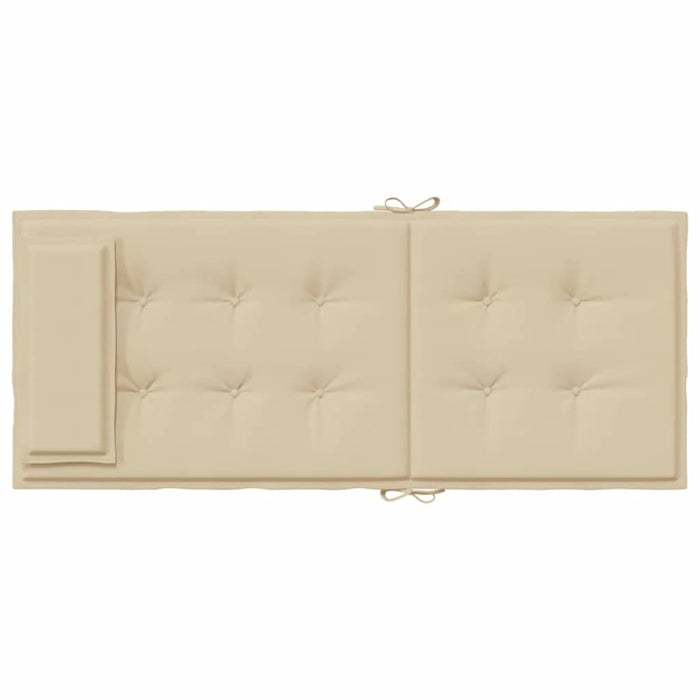 Cuscini per Sedia con Schienale Alto 6 pz Beige Tessuto Oxford 361885