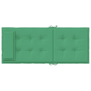Cuscini per Sedia con Schienale Alto 2 pz Verde Tessuto Oxford 361889