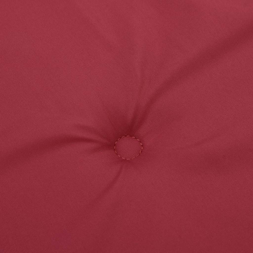 Cuscini Sedia con Schienale Alto 2 pz Rosso Vino Tessuto Oxford 361901