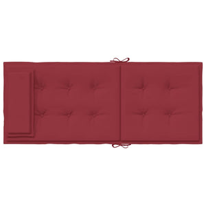 Cuscini Sedia con Schienale Alto 6 pz Rosso Vino Tessuto Oxford 361903
