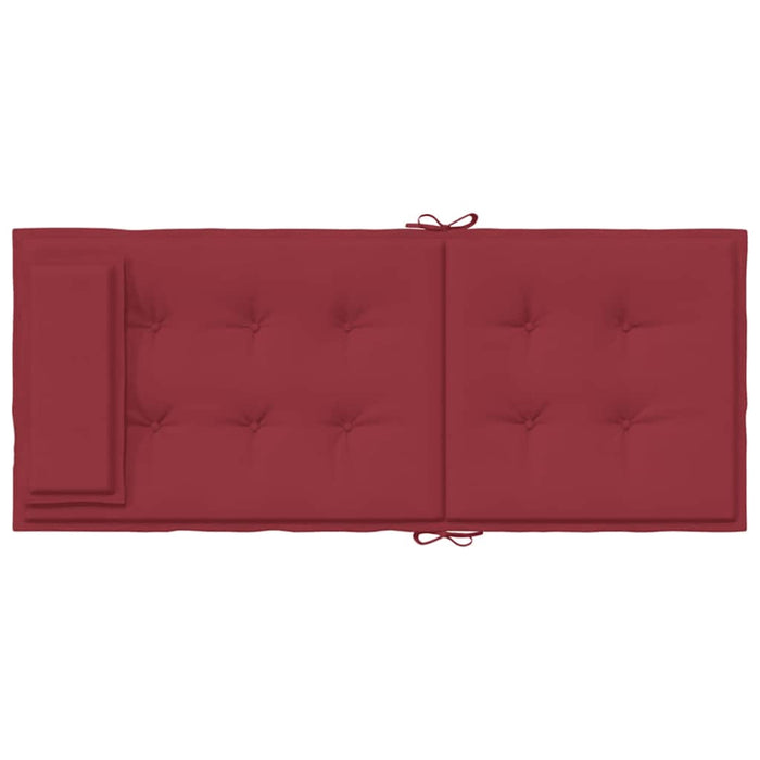 Cuscini Sedia con Schienale Alto 6 pz Rosso Vino Tessuto Oxford 361903