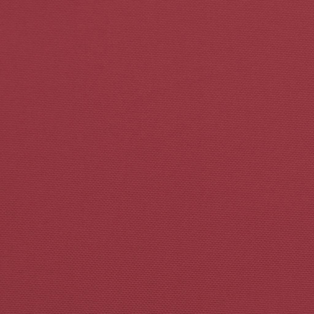 Cuscini Sedia con Schienale Alto 6 pz Rosso Vino Tessuto Oxford 361903