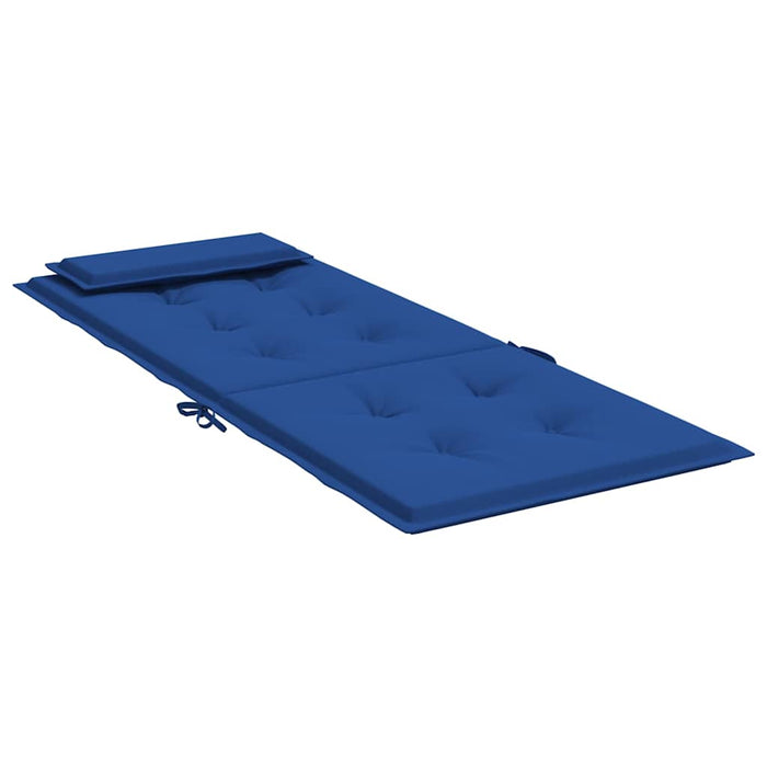 Cuscini Sedia con Schienale Alto 2 pz Blu Reale Tessuto Oxford 361904
