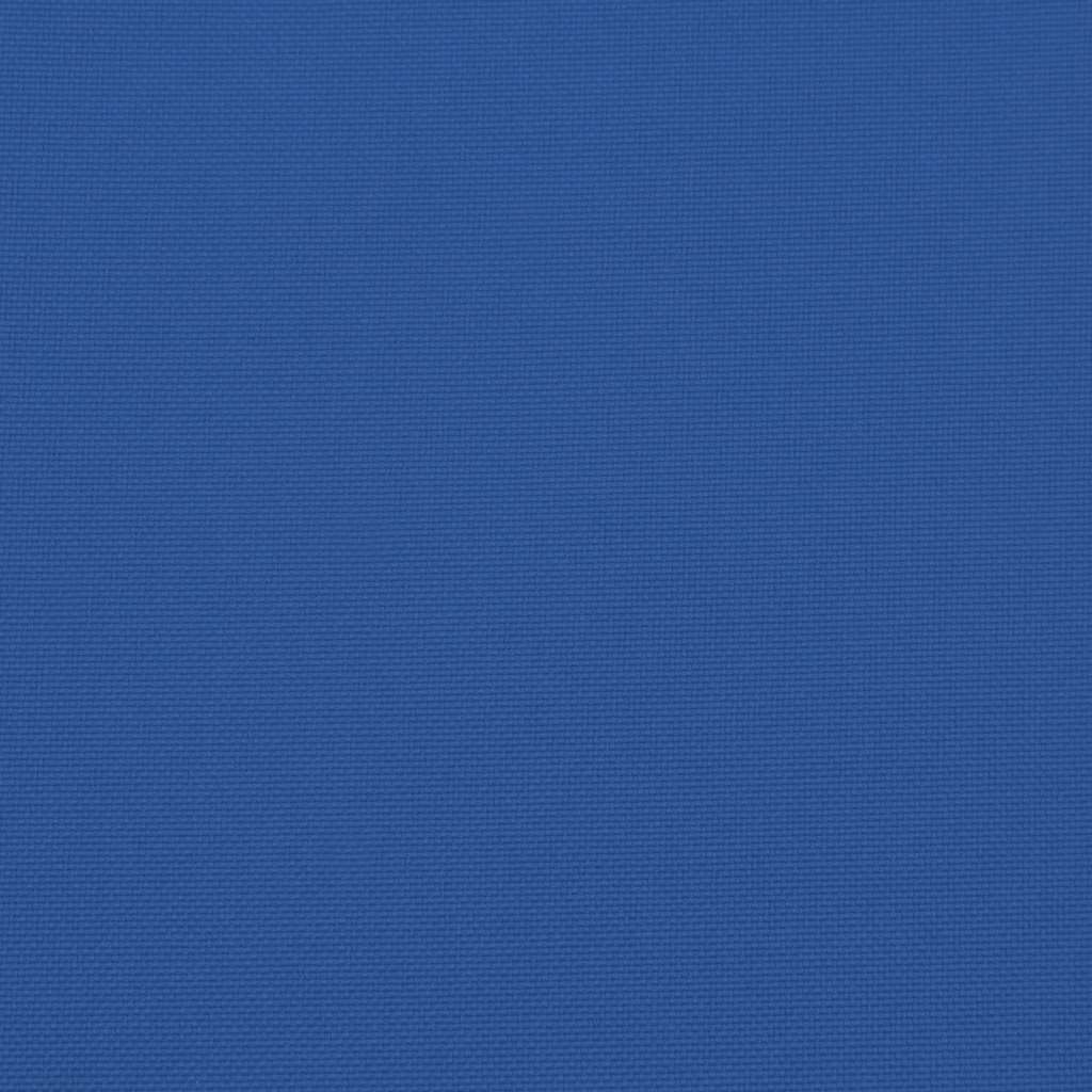 Cuscini Sedia con Schienale Alto 2 pz Blu Reale Tessuto Oxford 361904