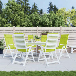 Cuscini Sedia Schienale Alto 6 pz Verde Chiaro Tessuto Oxford 361909