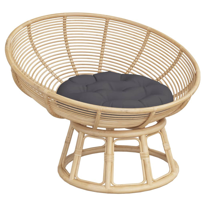 Cuscino Rotondo Antracite Ã˜ 60x11 cm in Tessuto Oxfordcod mxl 102605