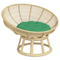 Cuscino Rotondo Verde Ø 60x11 cm in Tessuto Oxford 361945