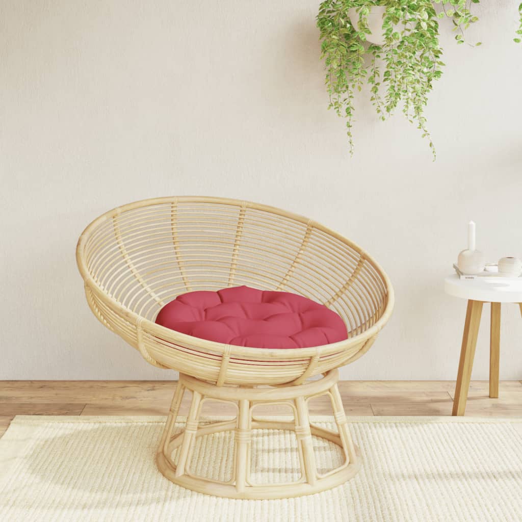 Cuscino Rotondo Rosso Vino Ã˜ 60x11 cm in Tessuto Oxfordcod mxl 102568