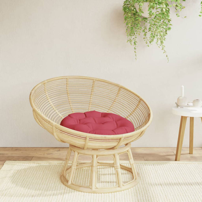 Cuscino Rotondo Rosso Vino Ã˜ 60x11 cm in Tessuto Oxfordcod mxl 102568