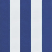 Cuscino Rotondo Righe Blu Bianche Ø 100x11 cm in Tessuto Oxford 361977