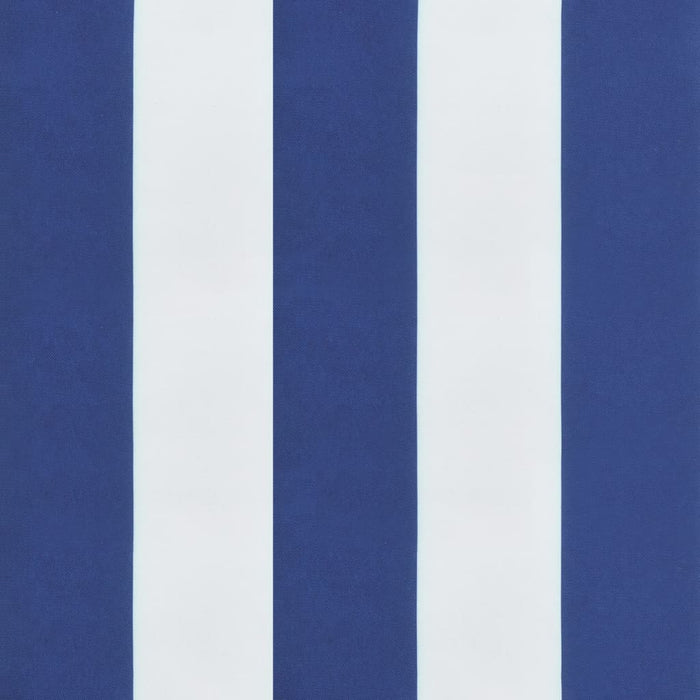 Cuscino Rotondo Righe Blu Bianche Ø 100x11 cm in Tessuto Oxford 361977