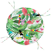 Cuscino Rotondo Multicolore Ã˜ 100x11 cm in Tessuto Oxfordcod mxl 126546