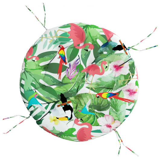 Cuscino Rotondo Multicolore Ã˜ 100x11 cm in Tessuto Oxfordcod mxl 126546