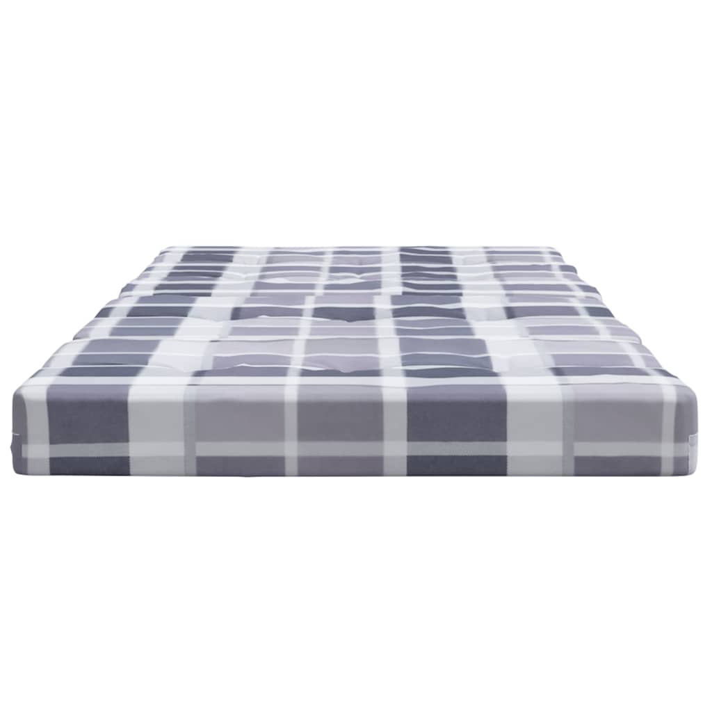 Cuscini Sedia Sdraio 2pz Motivo Quadri Grigio in Tessuto Oxford 361998