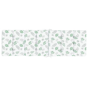 Cuscini per Sedia a Sdraio 2 pz Motivo Foglie in Tessuto Oxford 362002