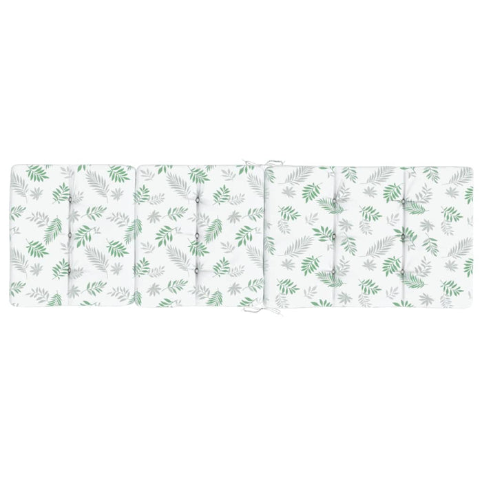 Cuscini per Sedia a Sdraio 2 pz Motivo Foglie in Tessuto Oxford 362002