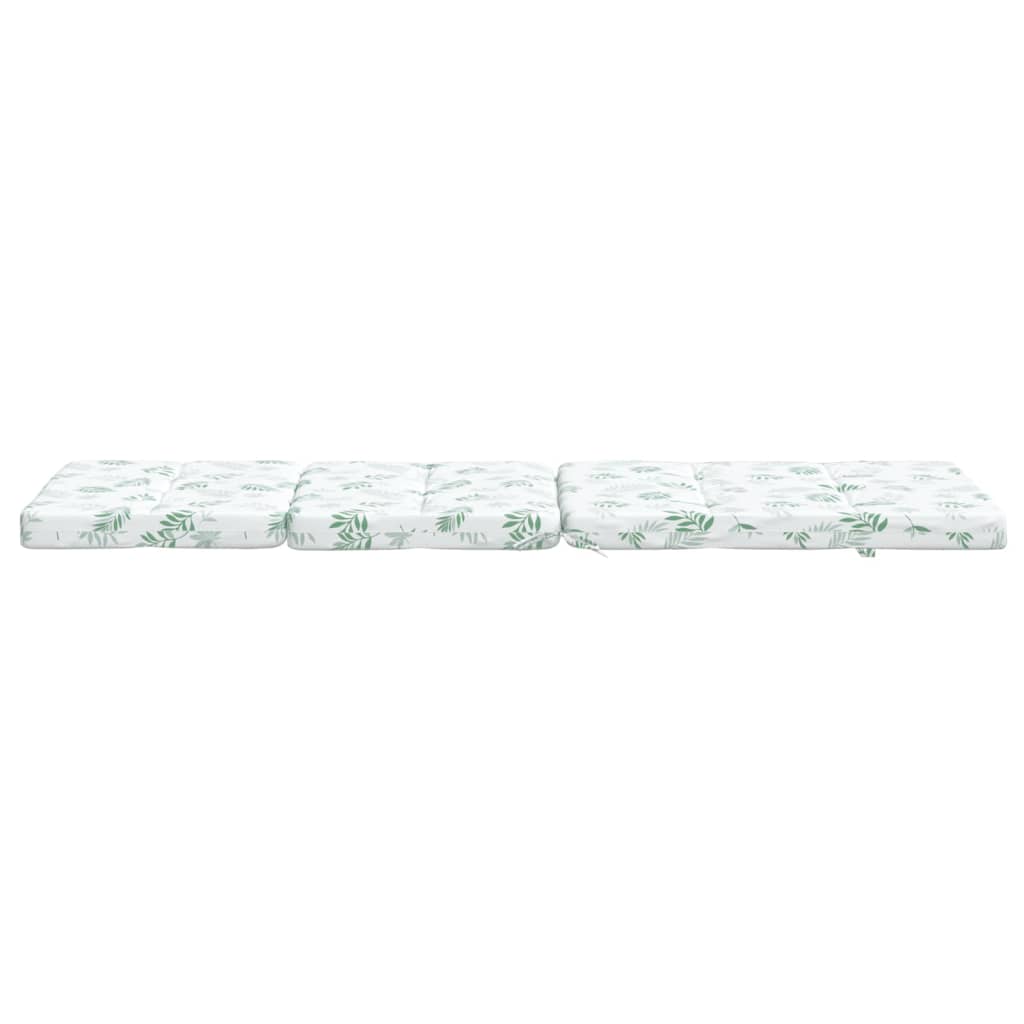 Cuscini per Sedia a Sdraio 2 pz Motivo Foglie in Tessuto Oxford 362002