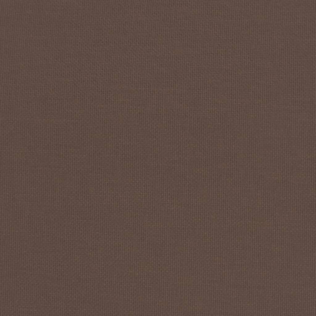 Sedia Relax con Poggiapiedi Marrone Scuro in Tessuto 3154417