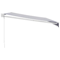 Tenda da Sole Retrattile Blu e Bianca 4x3 m Tessuto e Alluminio 3154423