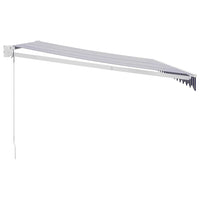 Tenda Sole Retrattile Blu e Bianca 4,5x3 m Tessuto e Alluminio 3154424