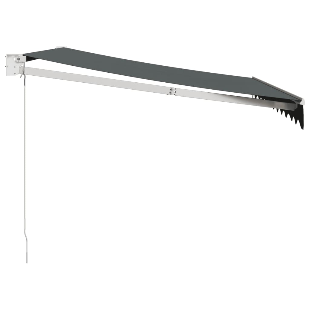 Tenda da Sole Retrattile Antracite 3x2,5 m Tessuto e Alluminio 3154436