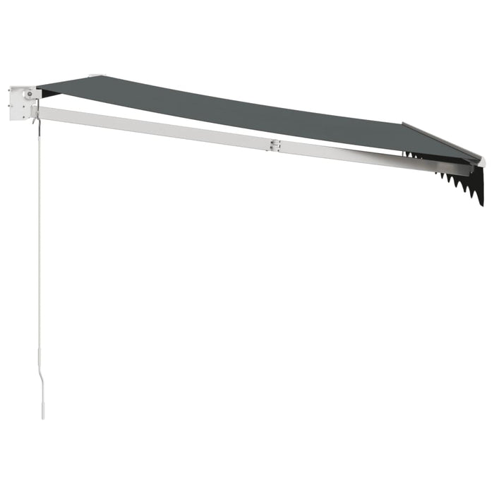 Tenda da Sole Retrattile Antracite 3x2,5 m Tessuto e Alluminio 3154436