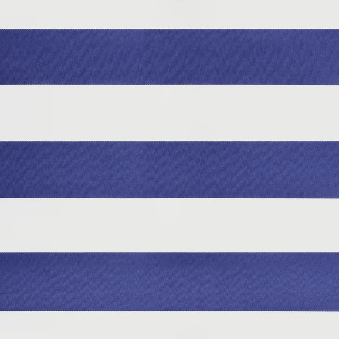 Tenda da Sole Retrattile Blu e Bianca 5x3 m Tessuto e Alluminio 3154450