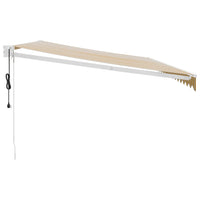 Tenda Sole Automatica Retrattile Gialla e Bianca 5x3 m 3154485