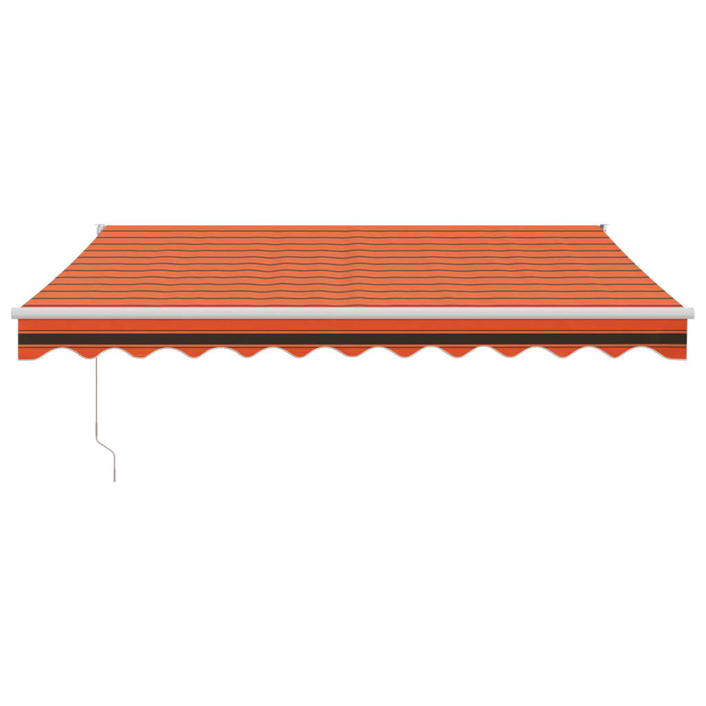 Tenda Sole Automatica Retrattile Arancione e Marrone 3,5x2,5 m 3154492
