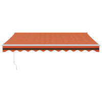 Tenda Sole Automatica Retrattile Arancione e Marrone 3,5x2,5 m 3154492