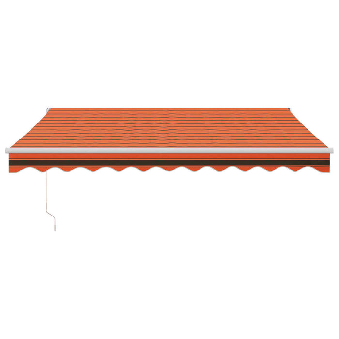 Tenda Sole Automatica Retrattile Arancione e Marrone 3,5x2,5 m 3154492