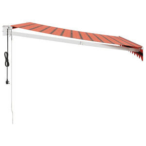 Tenda Sole Automatica Retrattile Arancione e Marrone 3,5x2,5 m 3154492