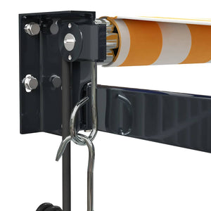 Tenda Sole Automatica Retrattile Gialla e Bianca 3,5x2,5 m 3154507