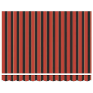 Tenda Sole Automatica Retrattile Arancione e Marrone 3,5x2,5 m 3154517