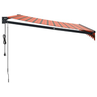 Tenda Sole Automatica Retrattile Arancione e Marrone 3,5x2,5 m 3154517