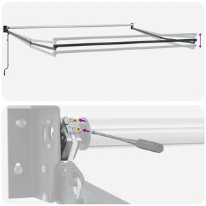 Tenda Sole Automatica Retrattile Arancione e Marrone 3,5x2,5 m 3154517