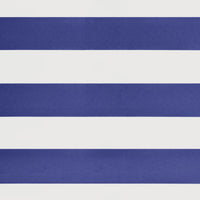 Tenda da Sole Retrattile Blu e Bianca 4x3 m Tessuto e Alluminio