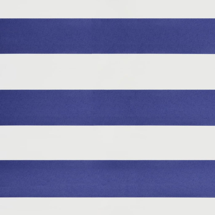 Tenda da Sole Retrattile Blu e Bianca 5x3 m Tessuto e Alluminio 3154525