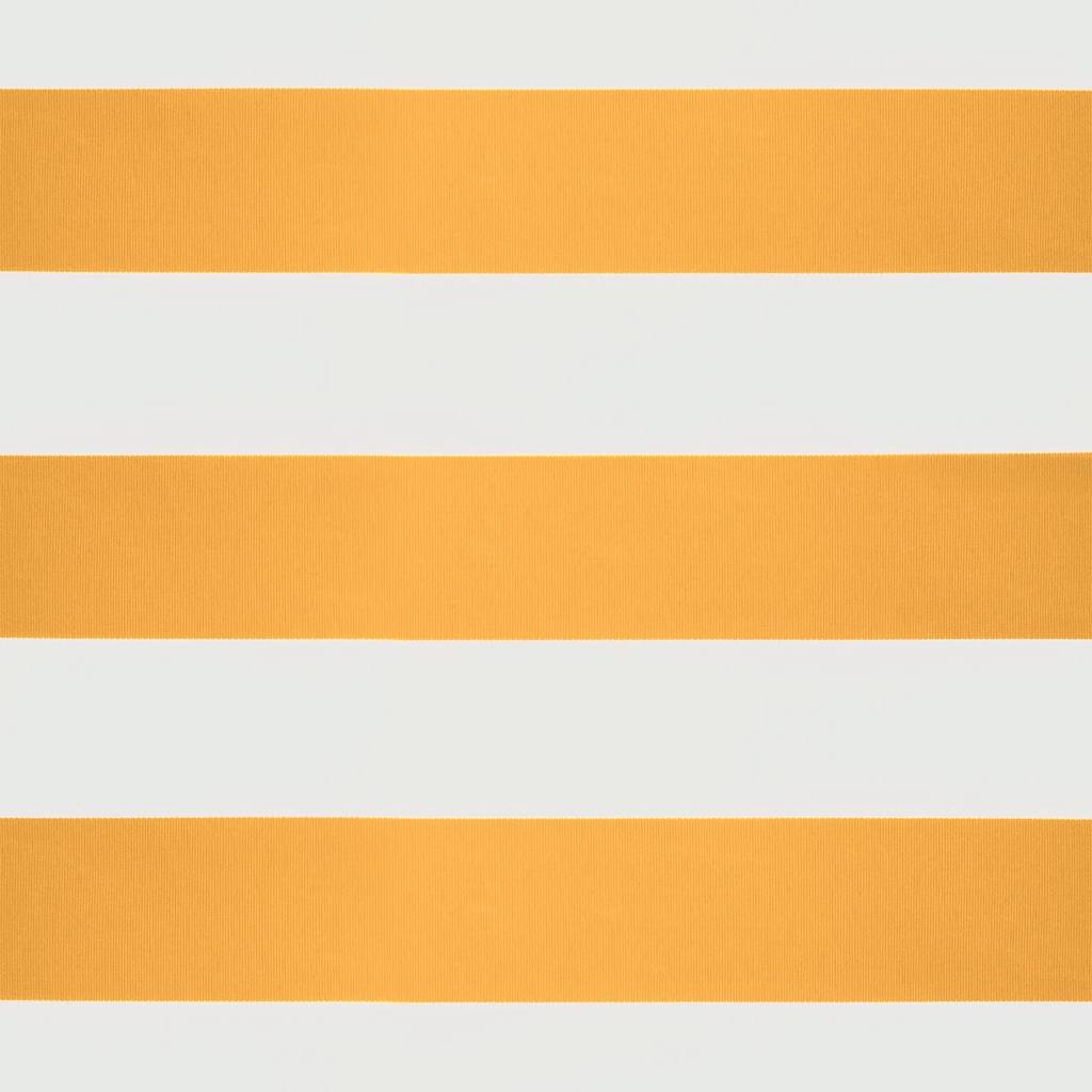 Tenda Sole Retrattile Gialla e Bianca 4x3 m Tessuto e Alluminio 3154533